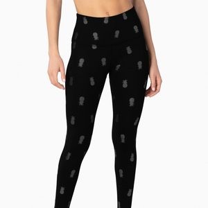 Pineapple High Waisted Midi Legging